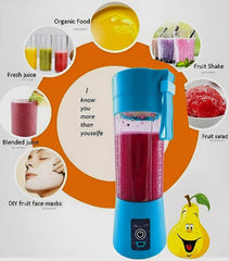 Portable Mini 6 Blade Juicer Blender | Outdoor Juicing Cup (380ml) – Rechargeable